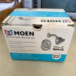 Moen Caldwell tub and shower faucet, model 82494srn New In Box